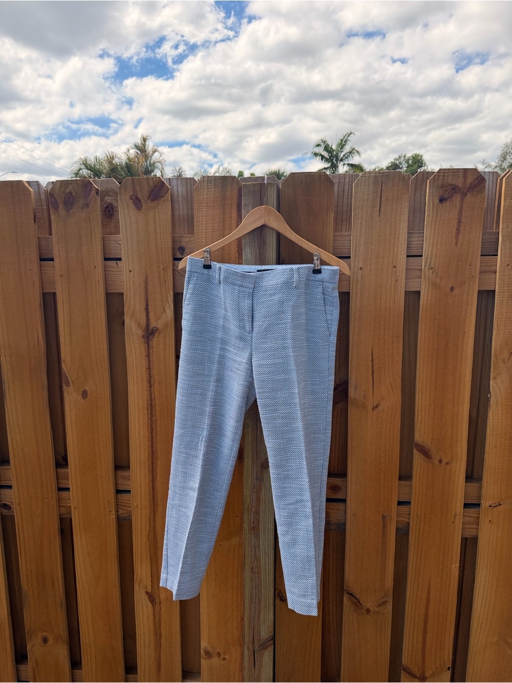 Ann Taylor Women’s Eva Ankle Pants - light blue